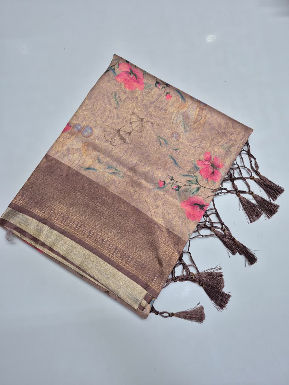 Soft with digital printed saree (RK0011)